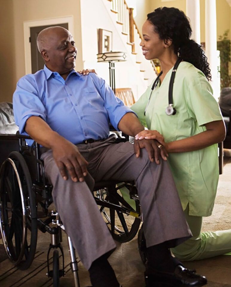 In home health care for senior in a wheelchair in Erie, PA